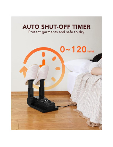 Secador de Botas FORLIM SD-002A-B - Negro, Temporizador 2h