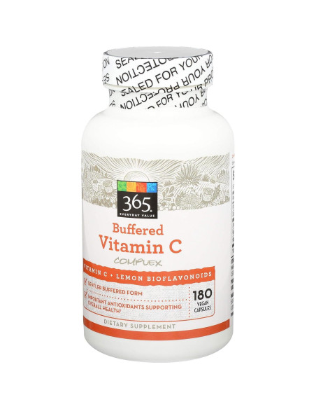 Complejo de Vitamina C Amortiguada Whole Foods 180 tabletas