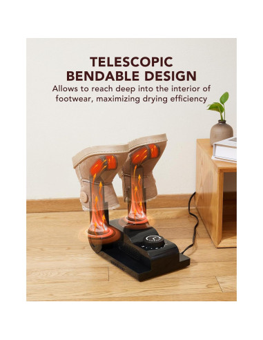 Secador de Botas FORLIM SD-002A-B - Negro, Temporizador 2h