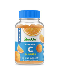 Gomas de Vitamina C Lifeable 250 mg Sin Azúcar 90 Unidades