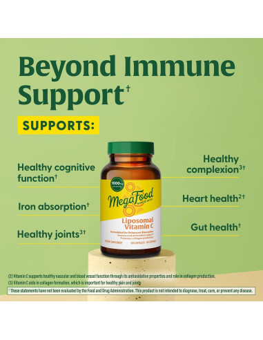 MegaFood Vitamina C Liposomal 1000mg - 120 Cápsulas