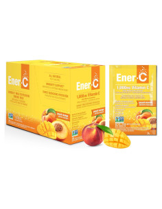 Ener-C Bebida Multivitamínica en Polvo Durazno Mango 30 Sobres