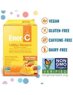 Ener-C Bebida Multivitamínica en Polvo Durazno Mango 30 Sobres 2