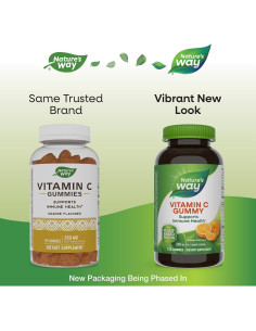 Gomitas de Vitamina C Nature's Way 250 mg Sabor Naranja 120 Unidades 2