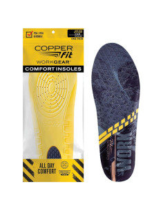 Plantillas de Confort Copper Fit Unisex Negro 35.7x15.2 cm