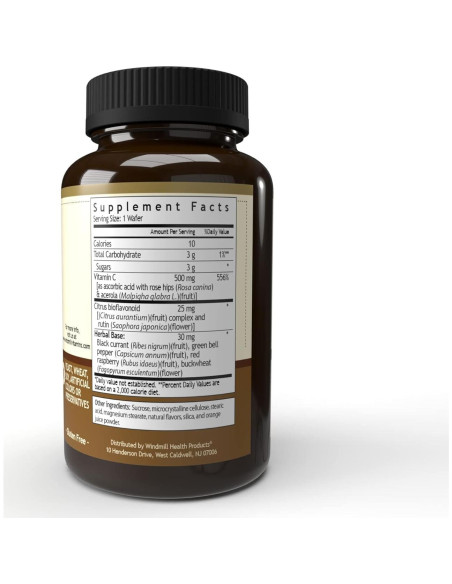 Vitaminas Naturales Windmill Vitamina C 500 mg Masticable 50 Tabletas