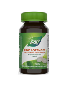 Pastillas de Zinc Nature's Way 23 mg + Vitamina C 100 mg 60 Unidades
