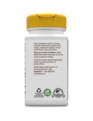 Pastillas de Zinc Nature's Way 23 mg + Vitamina C 100 mg 60 Unidades