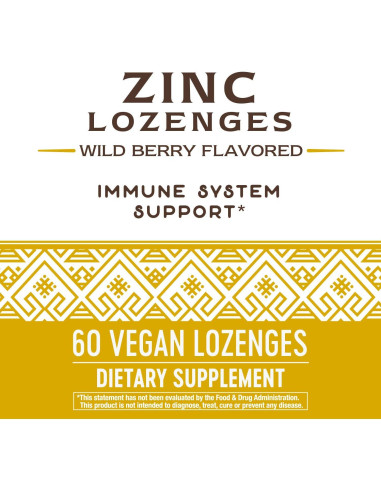 Pastillas de Zinc Nature's Way 23 mg + Vitamina C 100 mg 60 Unidades