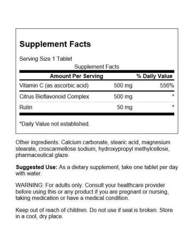 Complejo de Vitamina C Swanson 250 Tabletas 500 mg
