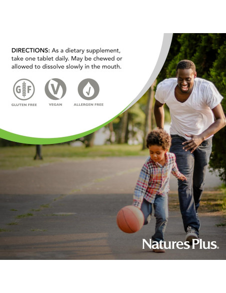 Suplemento de Hierro Masticable NaturesPlus Cereza 90 Tabletas Suplemento de Hierro Masticable NaturesPlus Cereza 90 Tabletas