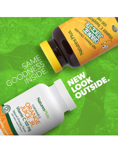 Jugo de Naranjas Nature's Plus - 180 Tabletas Masticables 100 mg Vitamina C 2