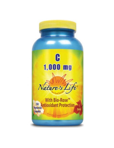 Suplemento de Vitamina C 1000 mg Vida Natural 250 cápsulas