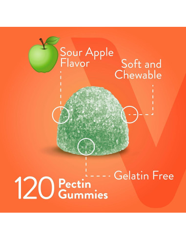 Gomitas de Vitamina C Viteey 700mg Veganas Sabor Manzana 60 Unidades