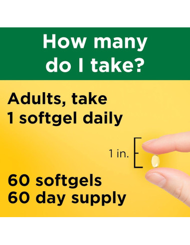 Nature Made Vitamina D3 10000 UI 250 mcg 60 Gelatinas Blandas