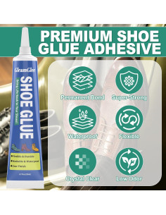 Pegamento para Zapatos GleamGlee 20ml x 2, Impermeable y Flexible 2