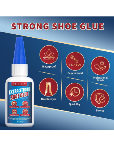 Pegamento para Zapatos BALORIZ 30g - Adhesivo Fuerte Secado Rápido