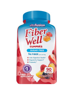 Vitafusion Suplemento de Fibra y Vitamina D3 Gummy 150 Conteos 2