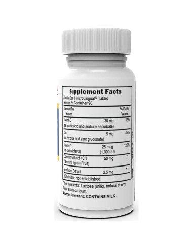 Suplemento de Zinc Superior Source con Vitamina C y D3 - 90 Tabletas Disolubles