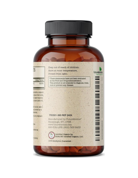 Vitamina D3 Orgánica Futurebiotics 5000 UI 360 Tabletas