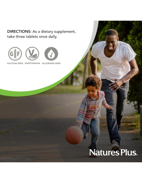 Multivitaminas Fuente de Vida Oro Nature's Plus - 180 Tabletas - Con D3 y B12 - Vegetariano y Sin Gluten Multivitaminas Fuente de Vida Oro Nature's Plus - 180 Tabletas - Con D3 y B12 - Vegetariano y Sin Gluten