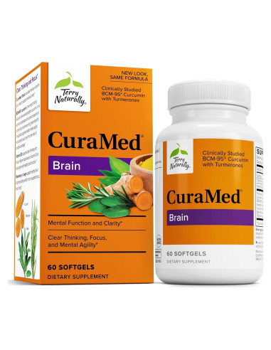 Terry Naturally CuraMed Cerebral 60 Gelatinas Blandas con Curcumina