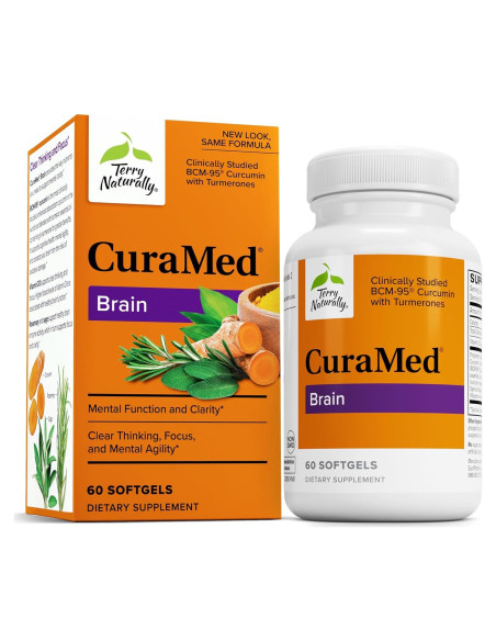 Terry Naturally CuraMed Cerebral 60 Gelatinas Blandas con Curcumina
