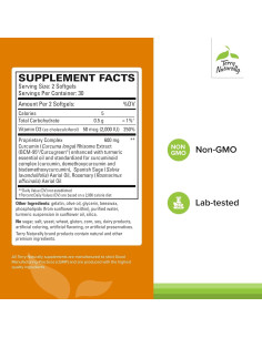 Terry Naturally CuraMed Cerebral 60 Gelatinas Blandas con Curcumina 2