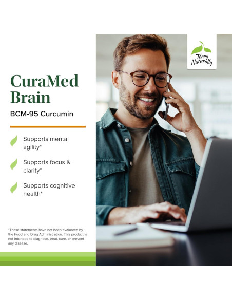 Terry Naturally CuraMed Cerebral 60 Gelatinas Blandas con Curcumina
