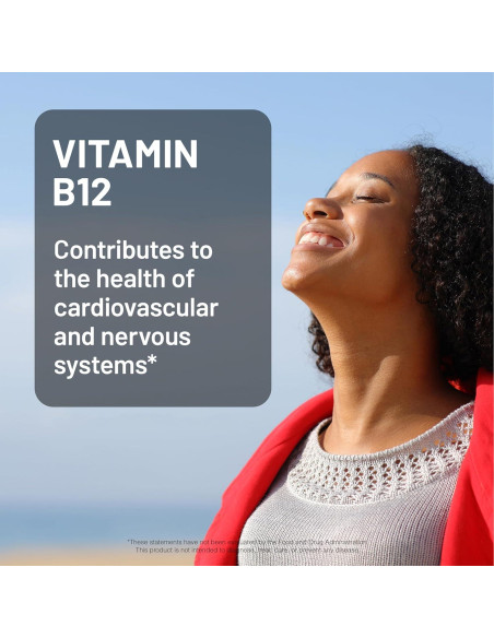 NatureWise Vitamina B12 3000 mcg - Suplemento Energético - 60 Gelatinas Blandas