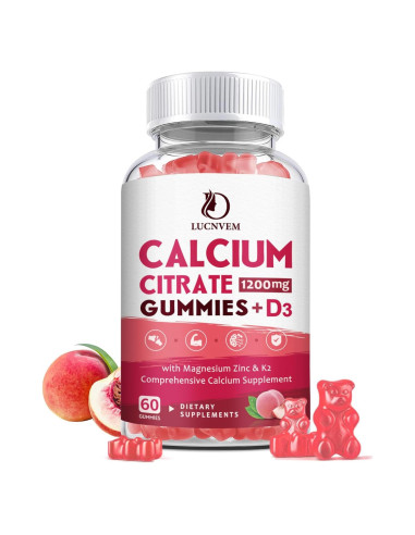 Gomas de Citrato de Calcio 1200mg LUCNVEM con Vitamina D3