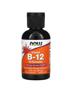 Suplemento Líquido B-12 Now Foods 60 ml - Energía y Salud