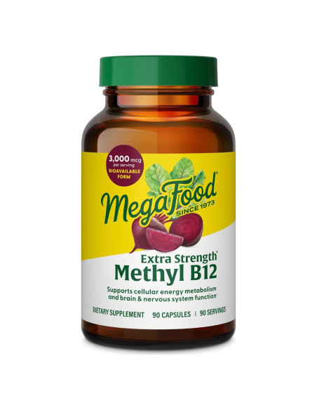 MegaFood Vitamina B12 Methyl 3000mcg Vegana 90 Cápsulas MegaFood Vitamina B12 Methyl 3000mcg Vegana 90 Cápsulas