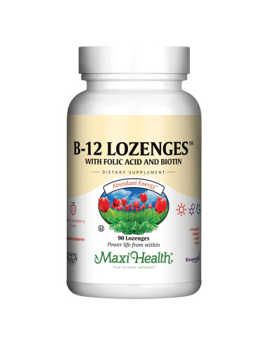 Pastillas Sublinguales de Vitamina B12 Maxi - 90 Unidades