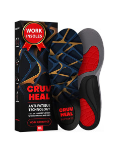 Plantillas Ortopédicas Antifatiga CRUVHEAL XL para Trabajo