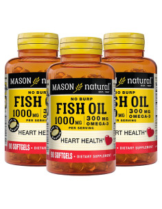 Suplemento Omega 3 Mason Natural 1000mg 90 Gelatinas Blandas