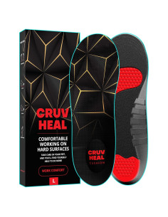 Plantillas Ortopédicas CRUVHEAL L - Soporte Arco Bajo - Antifatiga