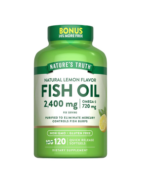 Aceite de Pescado Verdad de la Naturaleza 2400mg 120 Cápsulas