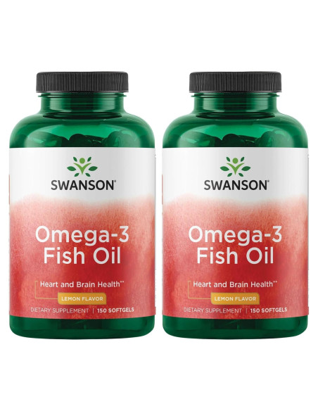 Suplemento Omega 3 Swanson 150 Cápsulas 180 mg EPA 120 mg DHA