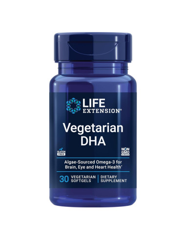 Suplemento DHA Vegetariano Life Extension 30 Gelatinas Blandas