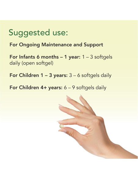 Suplemento de DHA ChildLife para Niños - 90 Geles Blandos Sabor Fresa Suplemento de DHA ChildLife para Niños - 90 Geles Blandos Sabor Fresa