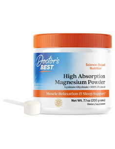 Polvo de Magnesio Quelado Doctor's Best 200g - Alta Absorción
