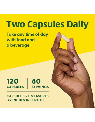 MegaFood Magnesio Glicinato 500mg - Suplemento Digestivo - 120 Cápsulas