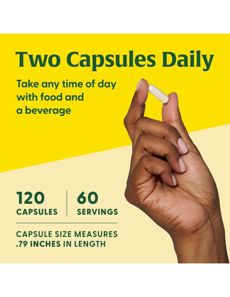 MegaFood Magnesio Glicinato 500mg - Suplemento Digestivo - 120 Cápsulas