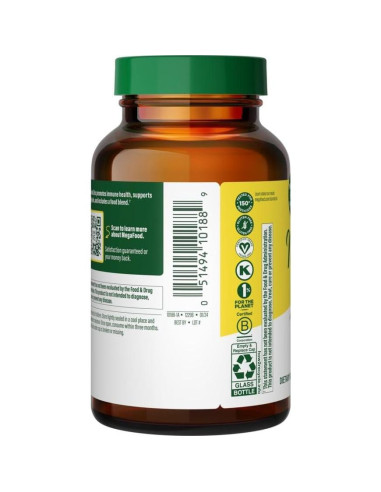Suplemento de Zinc MegaFood 22.5 mg Vegano 60 Tabletas