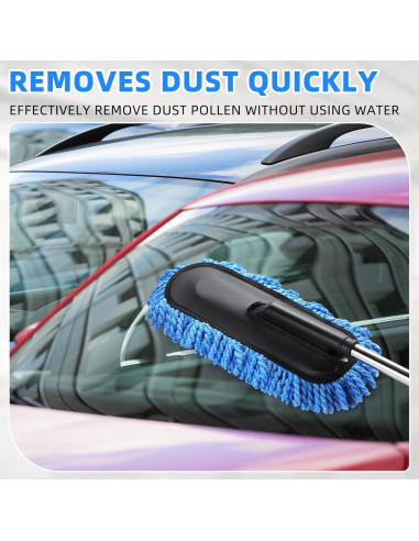 Kit de Limpiador de Auto Tanlade 2 Piezas con Mango Extensible