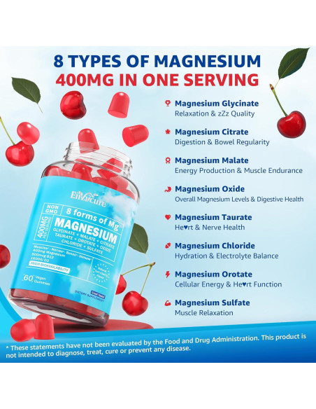 Gomitas de Magnesio 400mg Envycure con Ashwagandha 120 Cts Gomitas de Magnesio 400mg Envycure con Ashwagandha 120 Cts