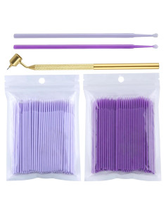 Paquete de 200 Pinceles de Pintura LEONTOOL 1.5 y 2.0mm