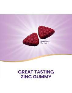 Gomitas de Zinc Nature's Way 120 unidades Sabor Frutas Mixtas 2