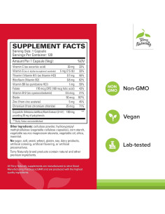 Suplemento Sucontral D Terry Naturally - B-Complejo y Folato - 120 Cápsulas 2